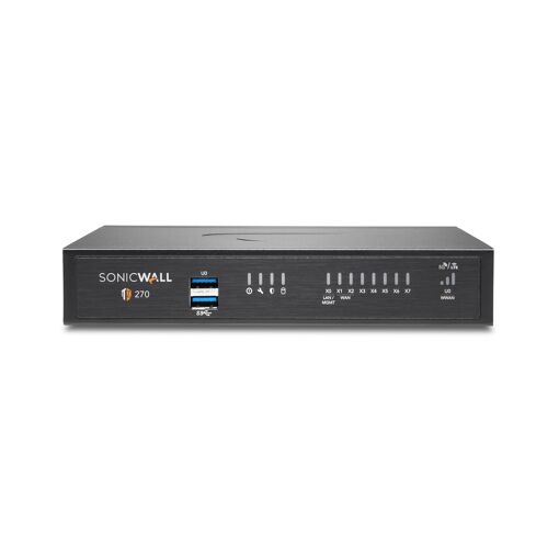 SonicWall TZ270 - Dispositivo de seguridad con Suite de Servicio de Protección Avanzada, 3 años de protección y Cloud Secure Edge - 1GbE (10 usuarios SIA-Básico, 3 usuarios SPA-Avanzado)