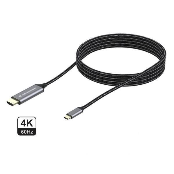 Conceptronic USB-C to HDMI Cable 2m Gray