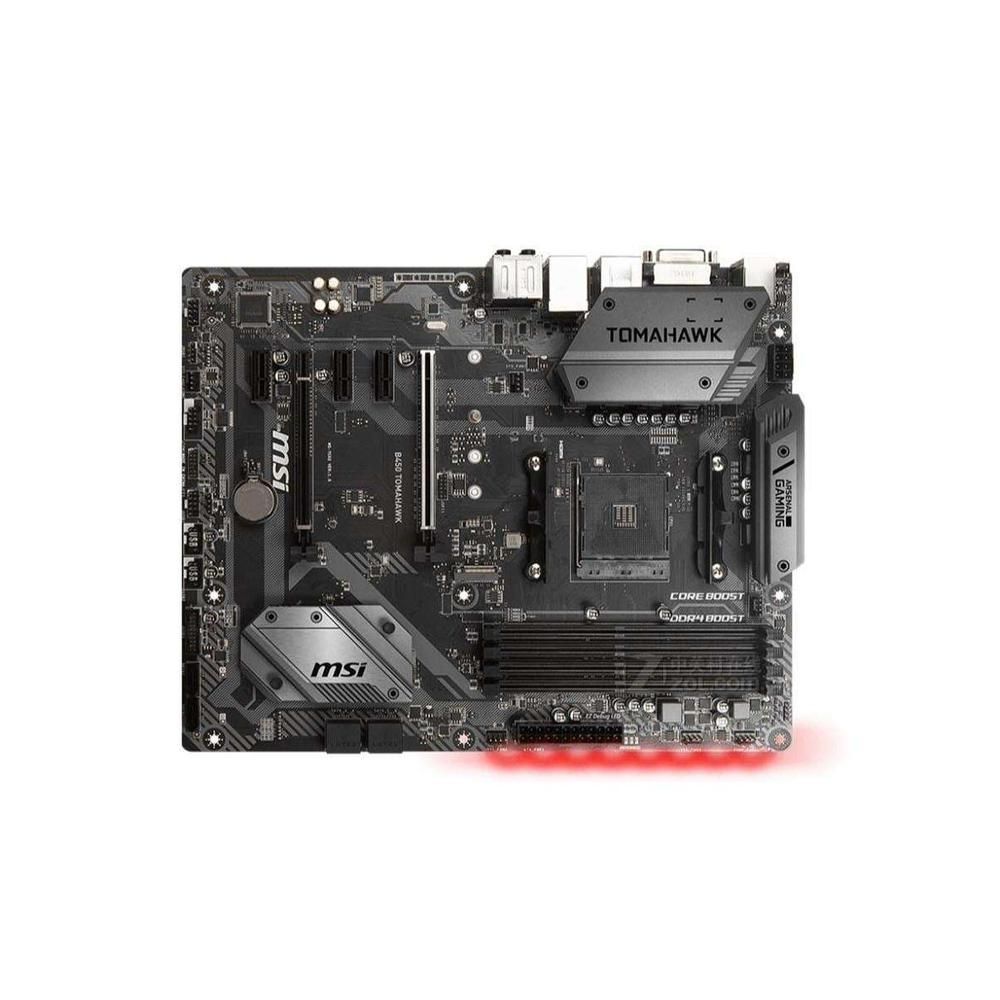 MSI B450 Tomahawk Motherboard, AMD B450, DDR4 64GB, ATX