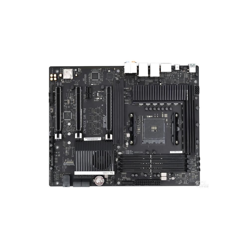 ASUS Pro WS X570-ACE Motherboard, AMD X570, DDR4 128GB, ATX
