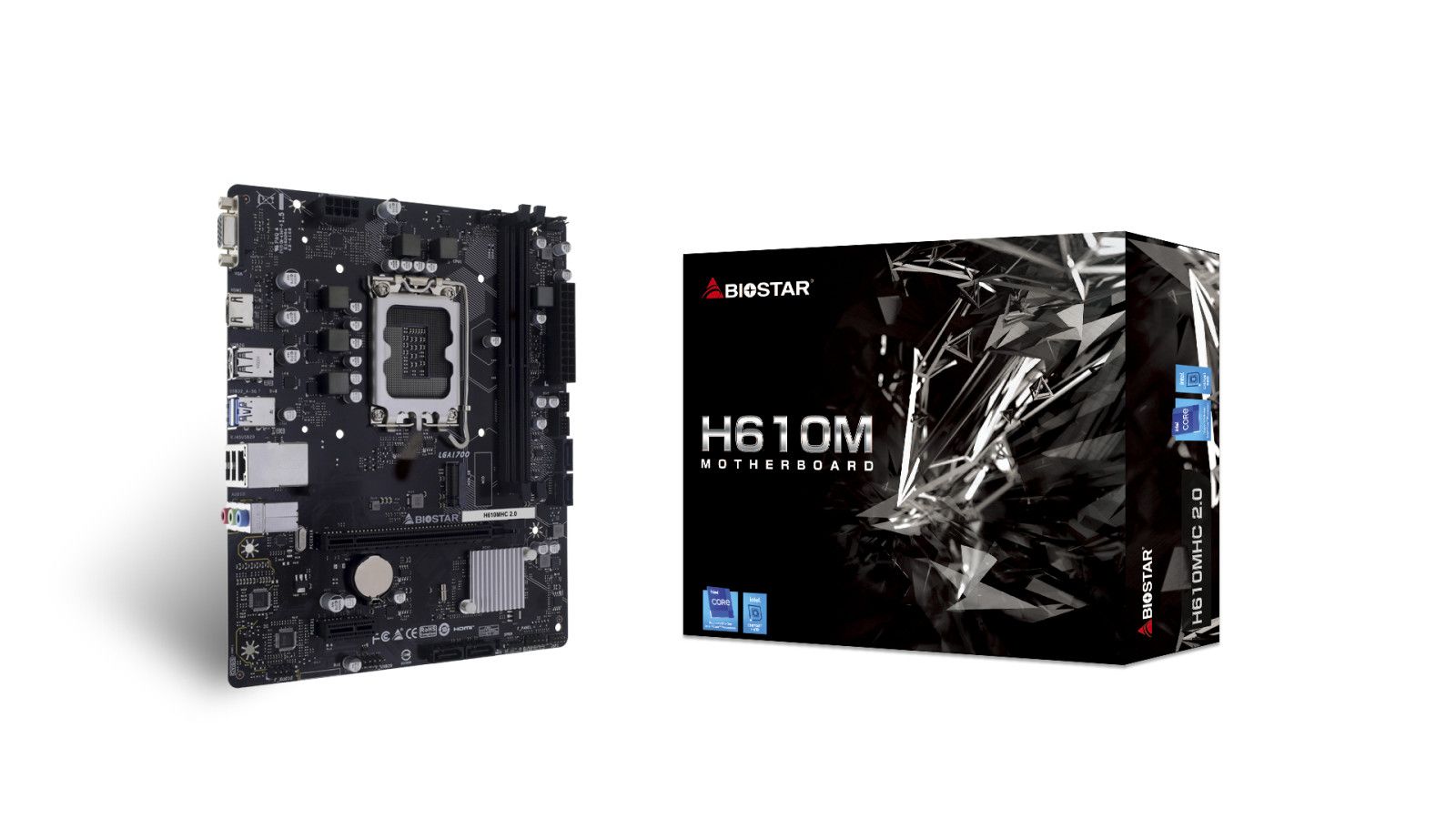 Biostar H610MHC 2.0 LGA 1700 Micro ATX Motherboard