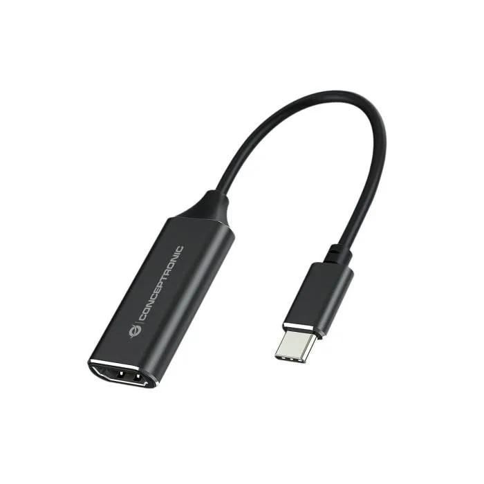 Conceptronic USB Hub ABBY03B - Black (160cm, HDMI A Connector)