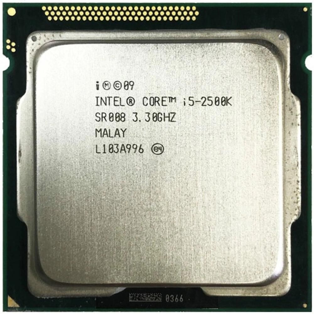Intel Core i5-2500K Processor, 3.3GHz, 4 Cores, 4 Threads, 32nm, LGA 1155, 95W