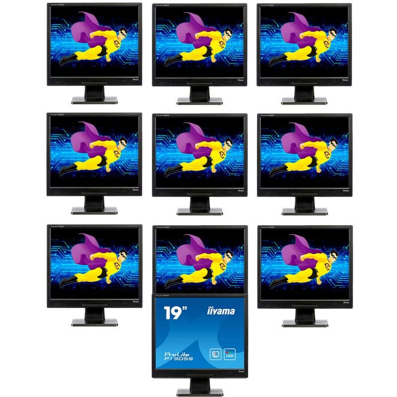 Iiyama ProLite P1905S-B2 19-Inch LCD Monitor (1280x1024, VGA/DVI, Black)