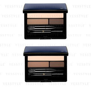 Compacto para cejas y delineador de ojos Cle de Peau Beaute - Marrón rojo