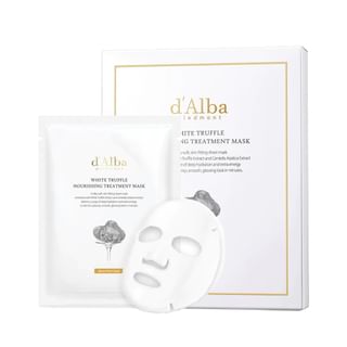 d'Alba White Truffle Mask Set - Sheet Mask with Hyaluronic Acid and Soothing Extracts