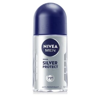 Desodorante Nivea Hombre Silver Protect en formato roll-on, 50 ml