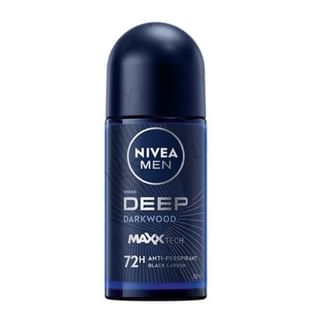 Desodorante Nivea Hombre Deep Darkwood Carbón Negro en rodillo, 50 ml