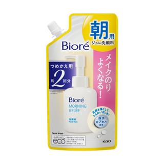Gelée matinale nettoyante visage Biore de Kao, recharge 160ml