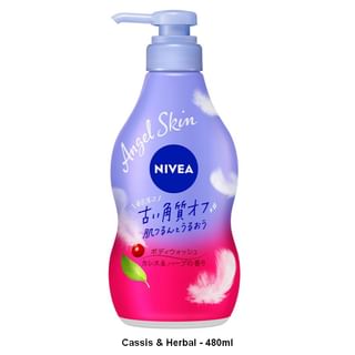 Gel de ducha Nivea Japón Angel Skin Frambuesa y Hierbas, 480 ml