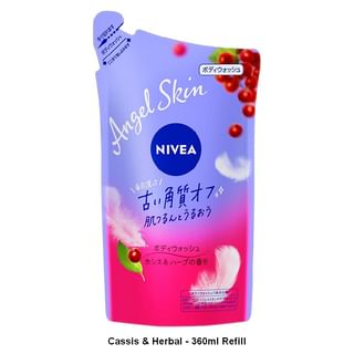 Jabón corporal Nivea Japón Angel Skin Bayas de Grosella y Hierbas - Recarga de 360 ml
