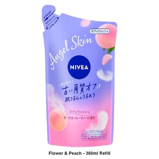 Gel de ducha Nivea Japón Piel Ángelica Flor y Melocotón - Recarga de 360 ml