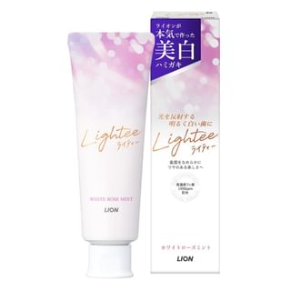 Pastas de dientes blanqueadoras LION Lighttee Menta Rosa - 100g