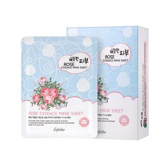 Set de mascarillas faciales Esfolio con esencia de rosa (25 ml x 10 unidades)