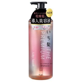 Champú Kracie Ichikami Cuidado Premium contra el daño, Suave y sedoso, 480 ml