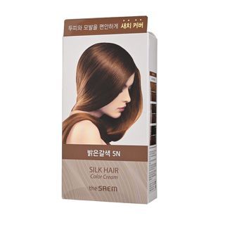 The Saem Silk Hair Color Cream - Gray Hair Cover, 5 Colors