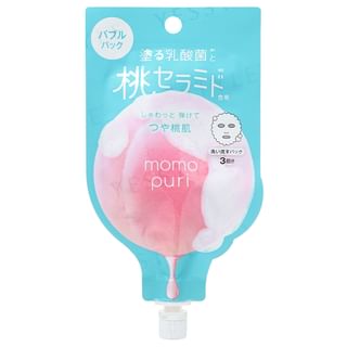 Masque de rinçage à bulles rafraîchissantes BCL Momo Puri Peache, 20g