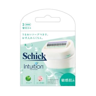 Refill de lames de rasage Schick Japon Intuition pour peau sensible (lot de 3)