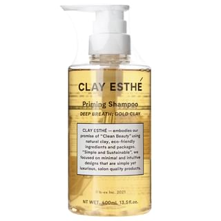 Champú pretratamiento CLAY ESTHE Deep Breath: Arcilla de oro 400ml