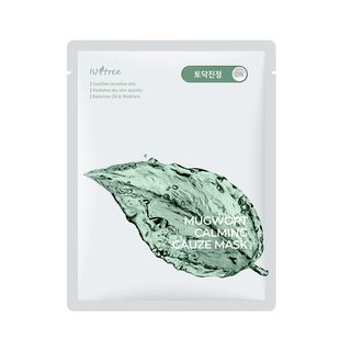 Set de mascarillas de gasa calmantes con hierba de San Juan de Isntree - 10 unidades