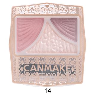 Paleta de sombras para ojos Canmake Juicy Pure - Flor Tendra (3 colores)