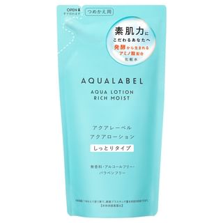 Recarga de loción acuática Shiseido Aqualabel Rica en humedad 180 ml