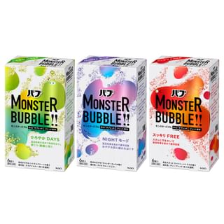 Tablette de sel de bain effervescent Kao Bub Monster, Lavande Bois - 6 pièces
