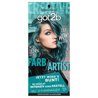 Crema de color para el cabello de Schwarzkopf Japón 097 Verde Sirena
