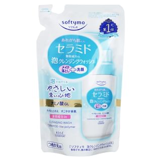 Nettoyant moussant Kose Softymo à la céramide, recharge de 180 ml