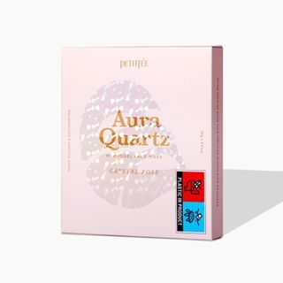 Set de mascarillas faciales PETITFEE Aura Quartz con gel hidrogel, Rosa Cristal (5 unidades)