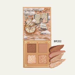 Paleta de sombras de ojos Shiseido Majolica Majorca Shadow Flash BR202, marrón