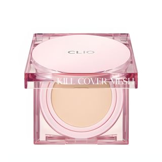 Set CLIO Kill Cover Mesh Glow Cushion - Base de maquillaje en espuma + recarga - 3 tonos