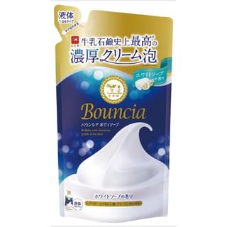 Jabón corporal hidratante Cow Brand Bouncia Blanco 360 ml Recarga