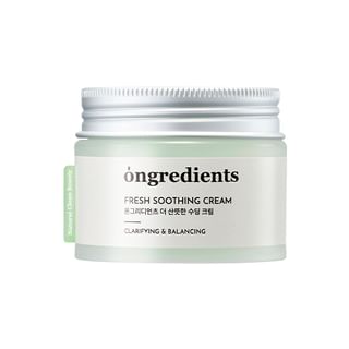 Crème apaisante fraîche ongredients 50ml
