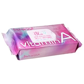 Masque de nuit vitaminé A Saborino BCL (30 feuilles)