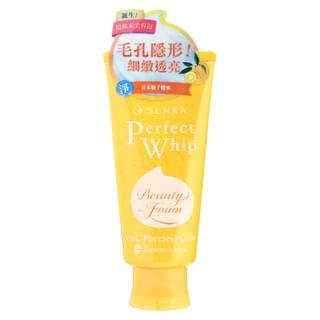 Nettoyant moussant Shiseido Senka Perfect Whip Yuzu Vit C Éclat Sans Pores