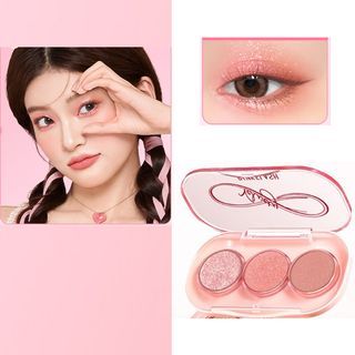 Paleta de sombras para ojos PINKFLASH 3 panes (PK04) - Alta pigmentación