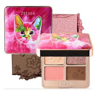 Paleta de sombras de ojos con diseños animales coloridos Palace Identity X02