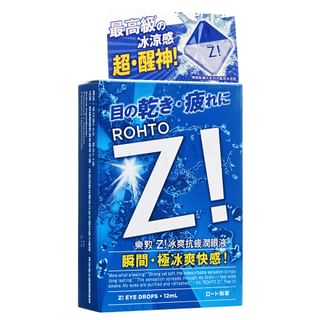 Gouttes pour les yeux Rohto Mentholatum Z!