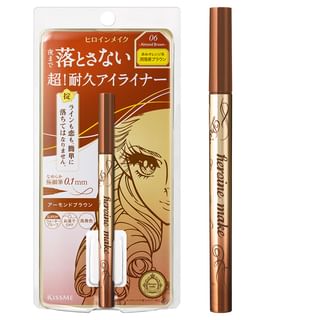 ISEHAN - Líquido Eyeliner Heroína Hacer Prime Rico Mantener 06 Marrón Almendro