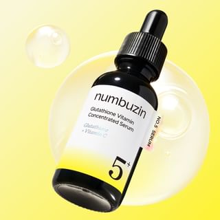 Sérum éclaircissant numbuzin No.5+ à la vitamine et au glutathion concentré