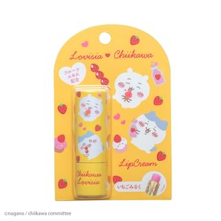 Lovisia Chiikawa Lip Balm - Strawberry Milk (Japanese Brand)
