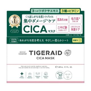 Máscara reparadora CICA Kose Clear Turn Tigeraid (30 unidades)