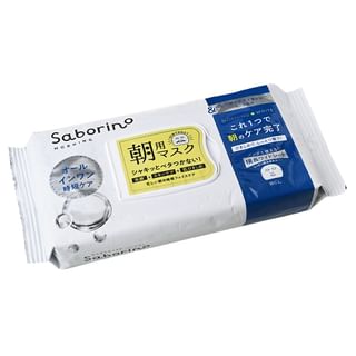 Masque matinal unisexe BCL Saborino, Blanc 32 pièces
