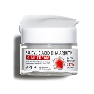 Crème faciale APLB avec acide salicylique BHA + arbutine