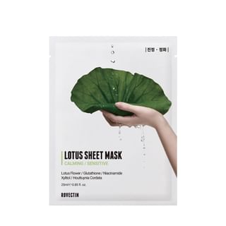 Máscara facial calmante de agua de loto ROVECTIN