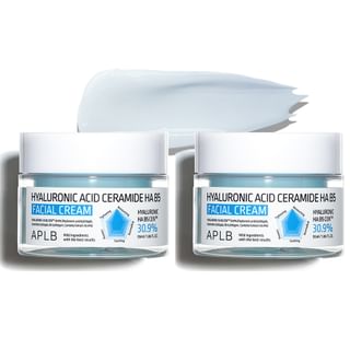 Ensemble de crème faciale APLB à l'acide hyaluronique, au céramide et à la vitamine B5 - Duo de crèmes