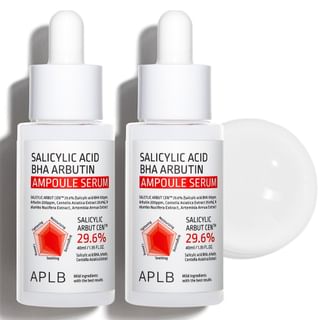 Ensemble de sérums ampoules APLB avec acide salicylique BHA et arbutine - Duo de sérums