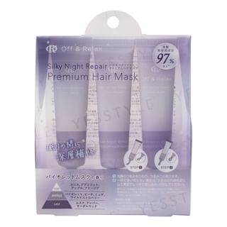 Máscara de reparación nocturna premium Off & Relax Sedosa, 10g x 3
