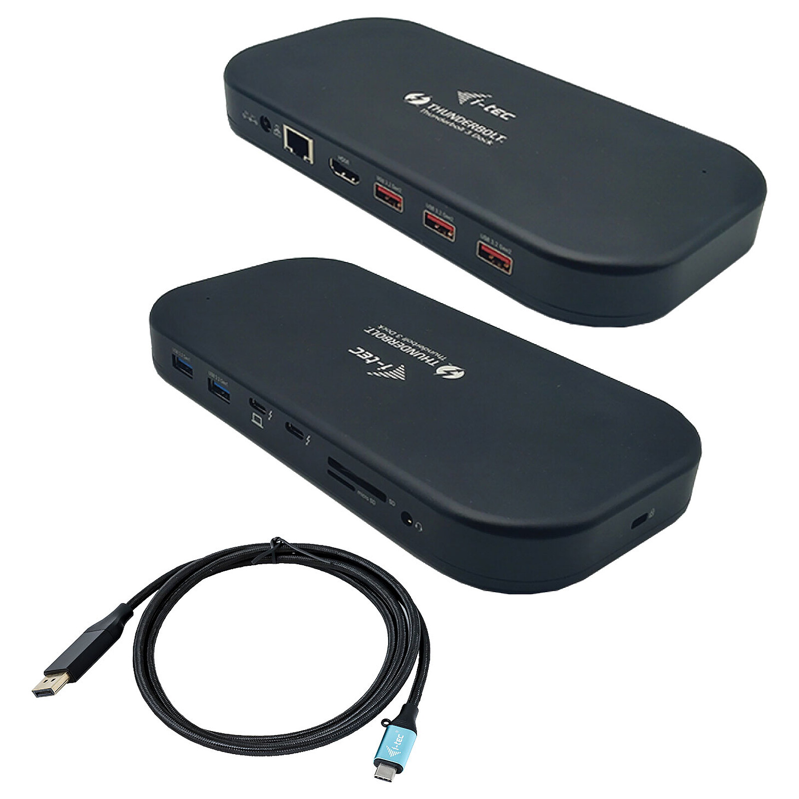 Estación de acoplamiento i-tec Thunderbolt 3/USB-C dual 4K con entrega de energía de 60W